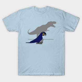 Indigo macaw t-rex shadow T-Shirt